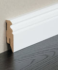 Sockelleiste MDF Grundierfolie Hamburger Profil RAL9016 - wearefloor