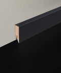 Sockelleiste MDF Grundierfolie Topline schwarz matt / RAL9005 - wearefloor