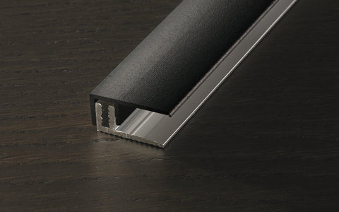 Abschlussprofil PROVARIO Universal Alu 7-18mm eloxiert Schwarz matt - wearefloor