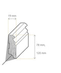 Sockelleiste Massivholz Kern lackiert Berliner Profil RAL9010 - wearefloor