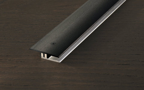 Übergangsprofil PROCOVER Designfloor Alu 4-9mm eloxiert Schwarz matt - wearefloor